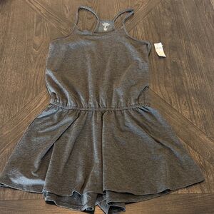 GAP Luxe Charcoal Romper Small New With Tags